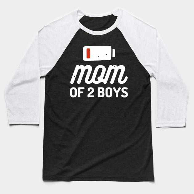 Mom Of Two Boys Baseball T-Shirt by alyssacutter937@gmail.com